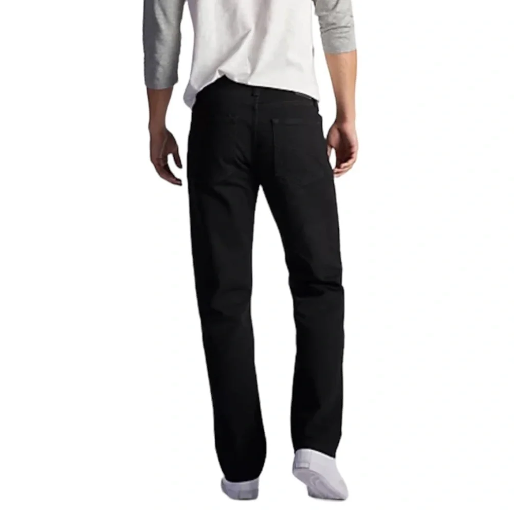 NWT REGULAR FIT STRAIGHT LEG JEAN:DOUBLE BLACK Size 40x 30